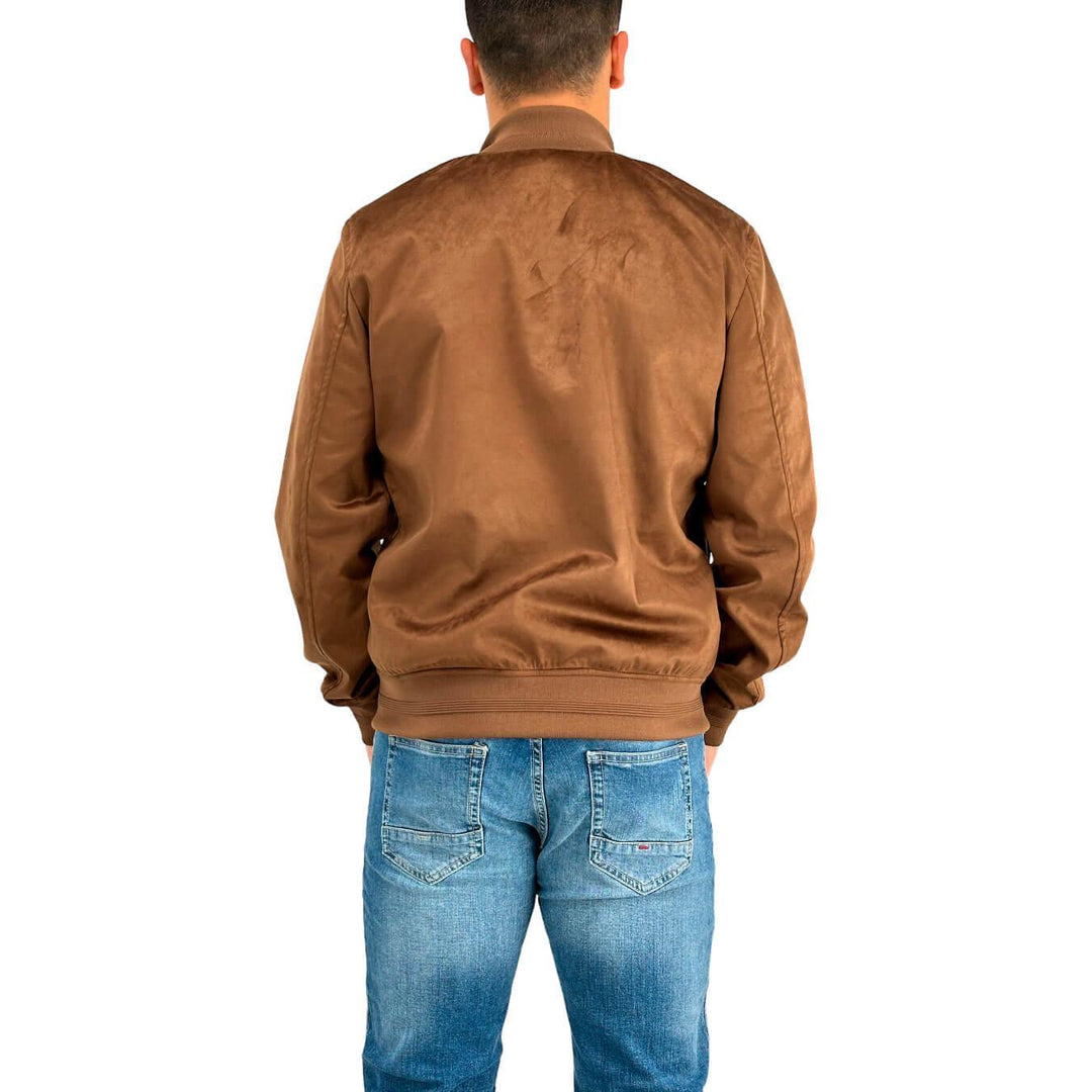 MarKup Men's Jacket, Biker Jacket, Ecological Suede, Slim, Pockets