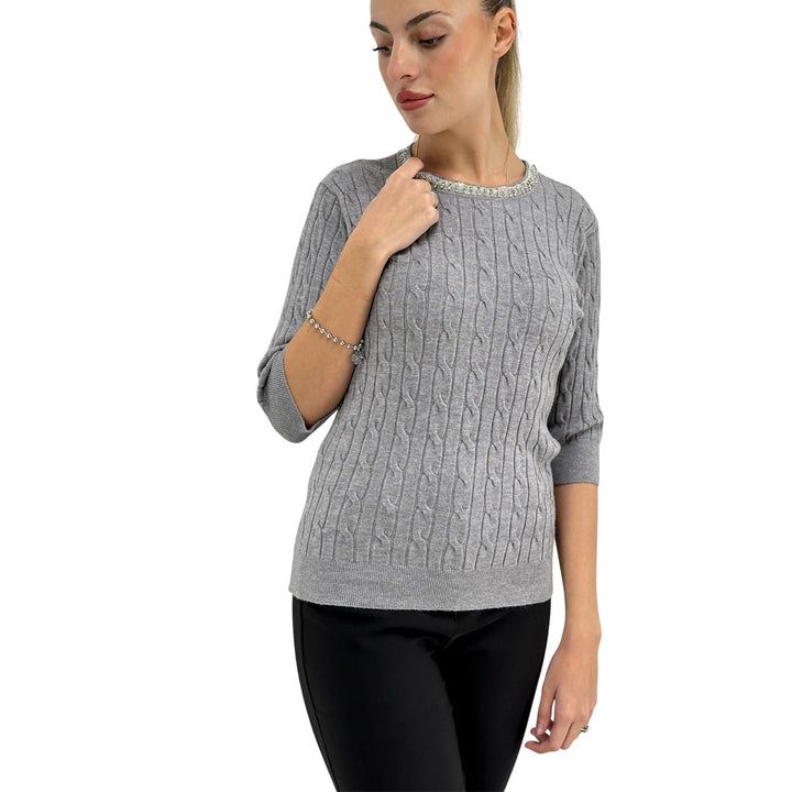 Markup, Maglia, Donna, Tessuto Misto, Grigio