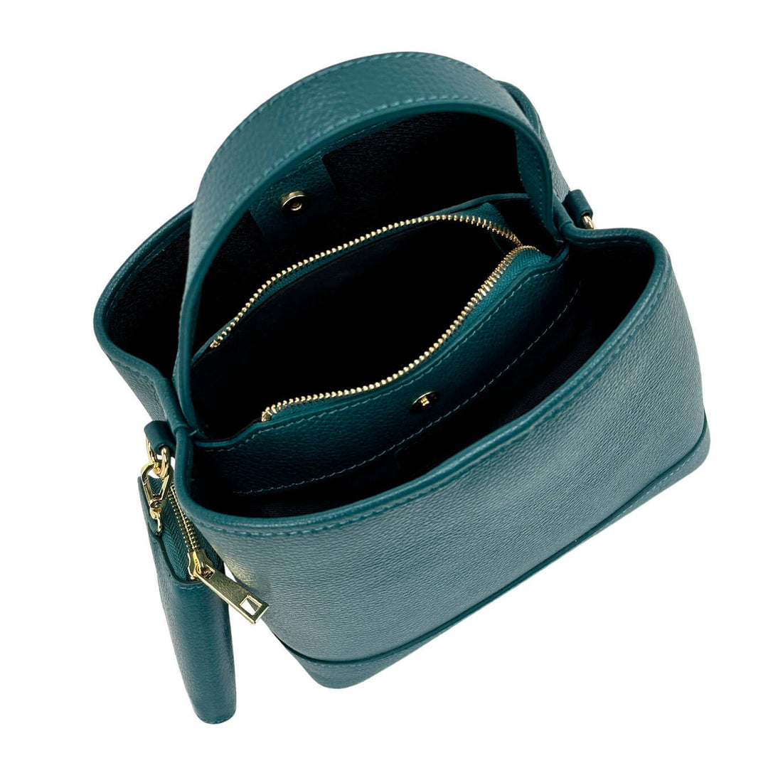 Avenue67 Filippa Borsa Donna, Secchiello, Pelle Dollaro, Verde