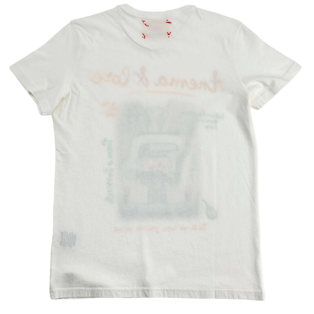 Bob Maglia T-Shirt Uomo, Stampa "Anema & Core", Cotone, Bianco - BassiniBoutique.it
