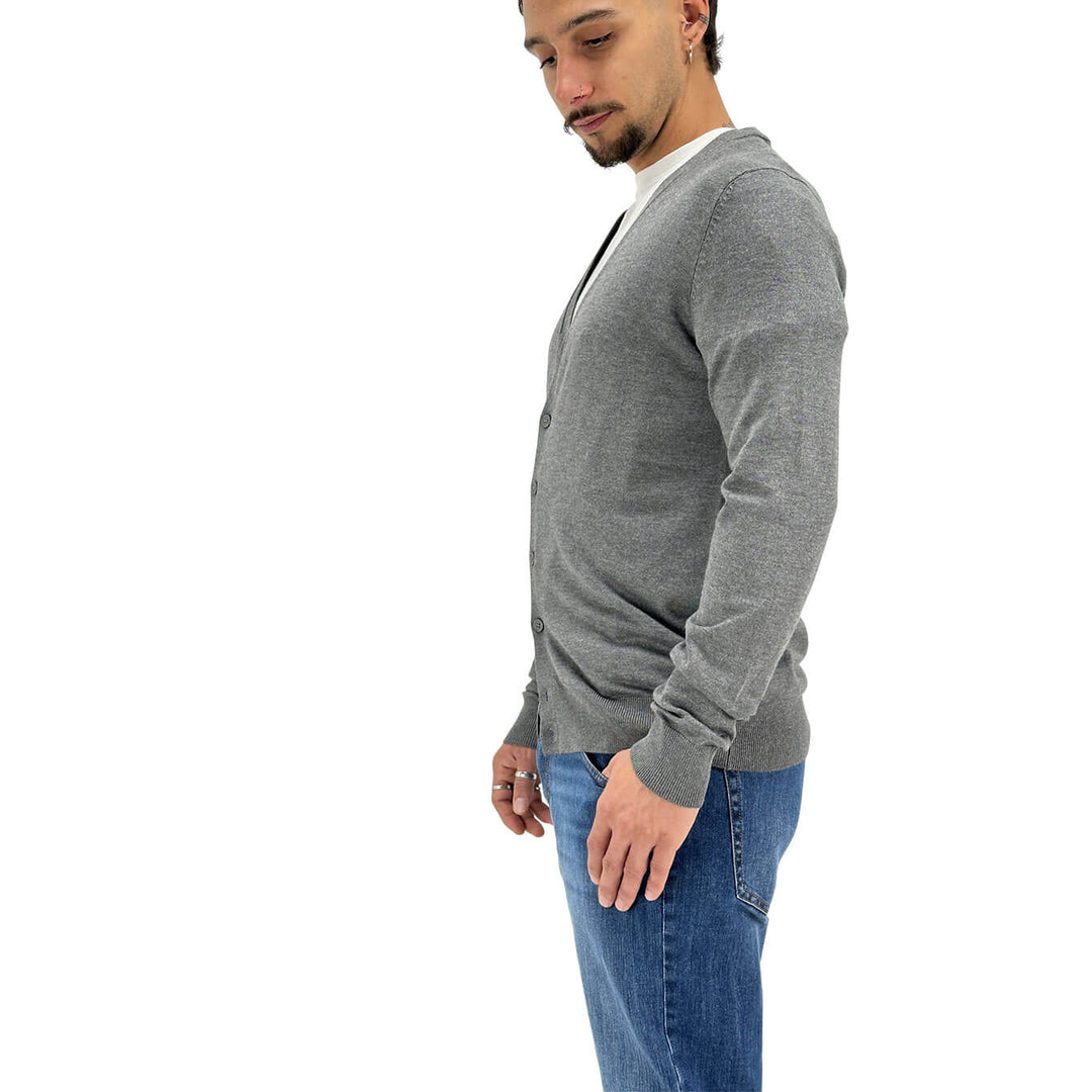 Markup, Cardigan, Uomo, Viscosa, Grigio