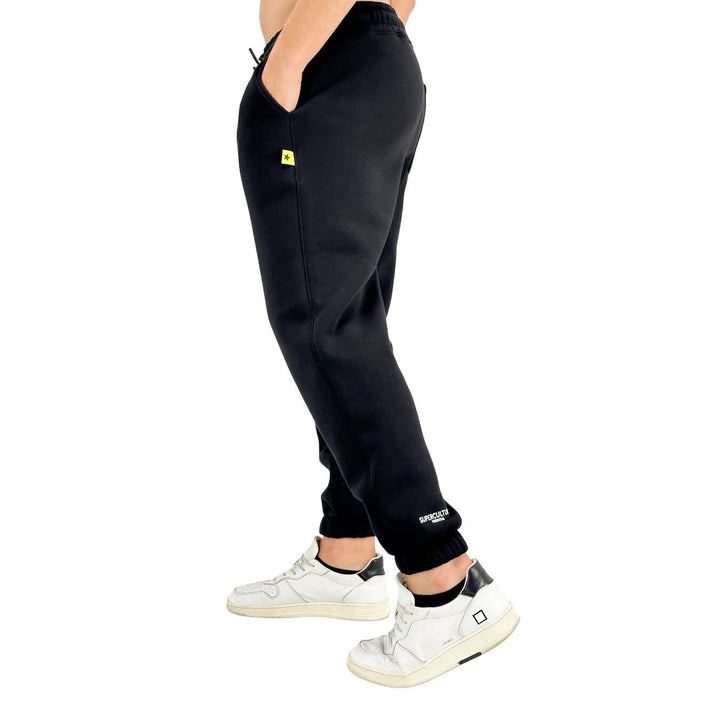 Superculture, Pantaloni, Uomo, Cotone, Nero