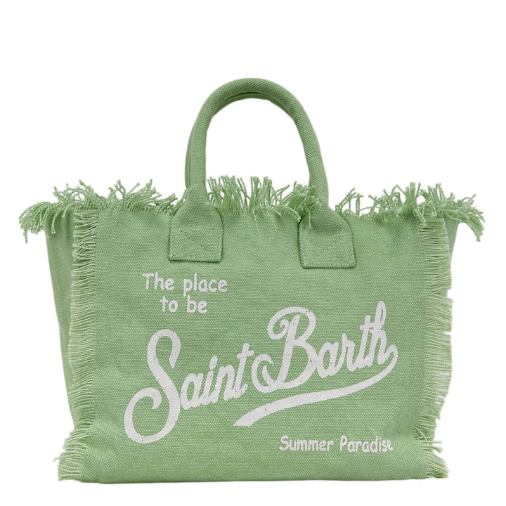Mc2 Saint Barth Colette Borsa a Mano Donna, Canvas di Cotone, Verde