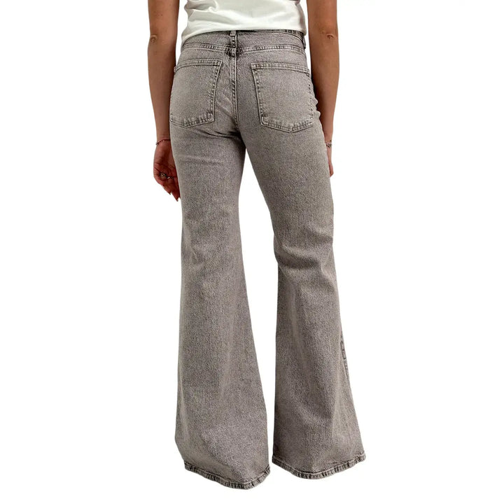Kontatto, Jeans, Donna, Flare, Cotone, Grigio