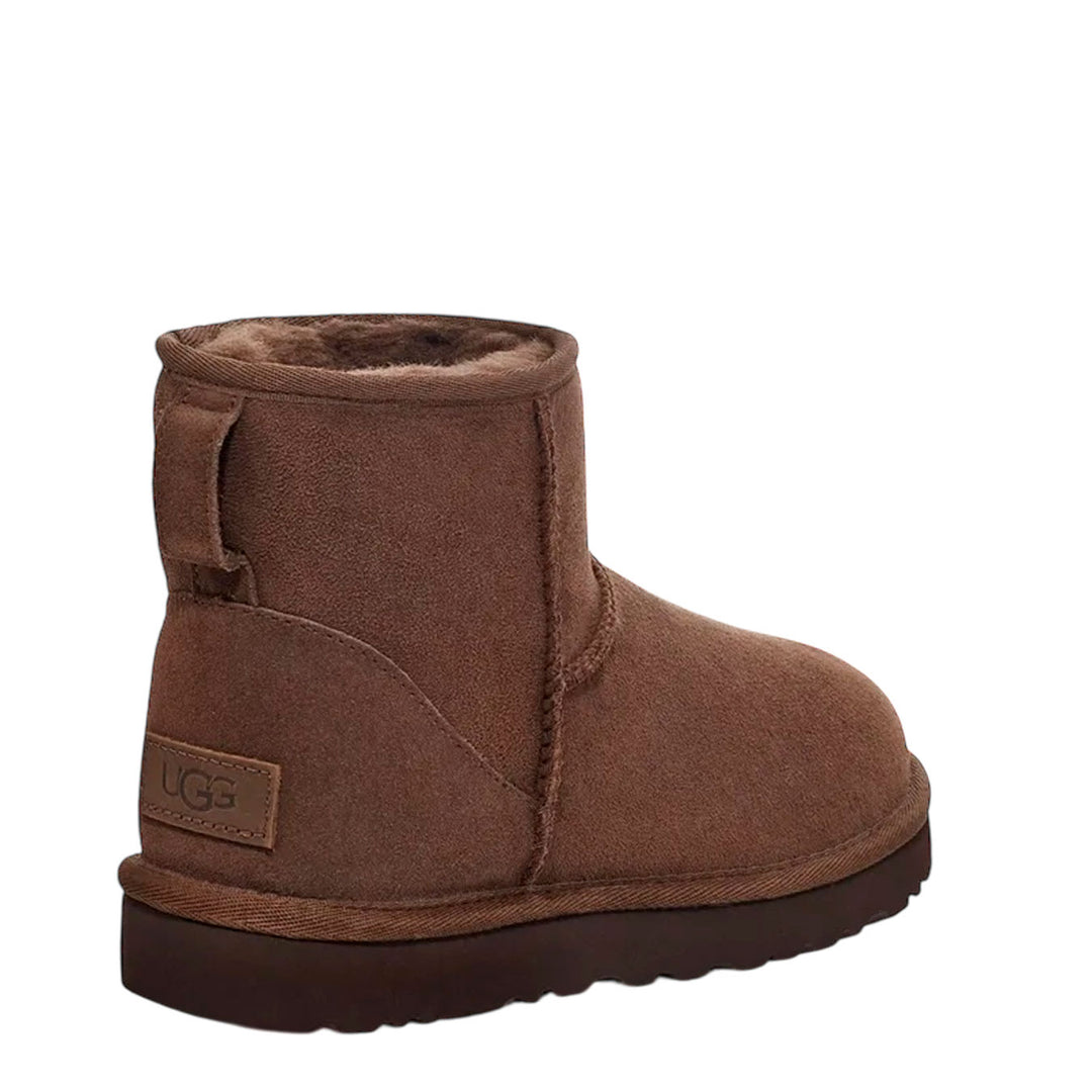 Ugg Stivali Donna, Classic Mini II, Camoscio e Montone, Marrone