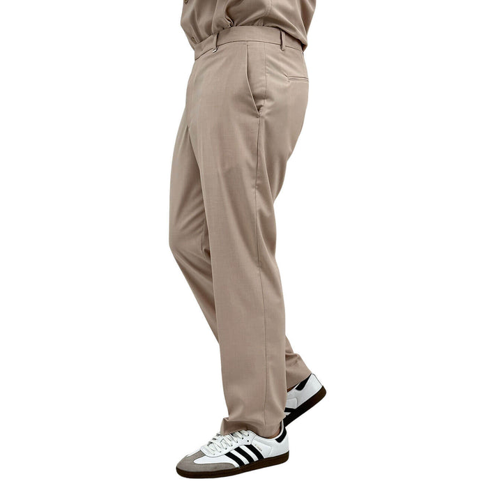 I'm Brian Pantaloni Chino Uomo, Regular Fit, Tessuto Misto, Beige