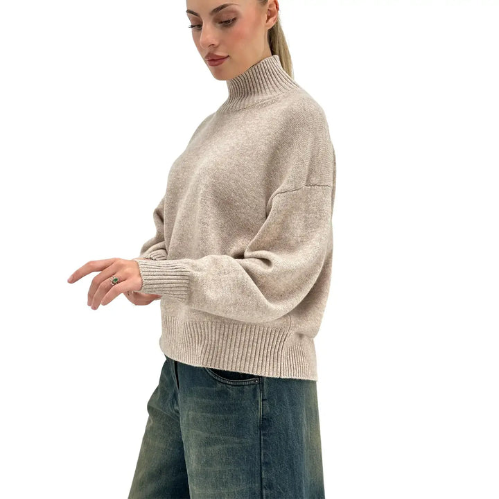 Motel, Maglia, Donna, Lana, Beige