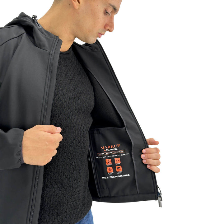 Markup, Giubbotto, Uomo, Poliestere, Nero