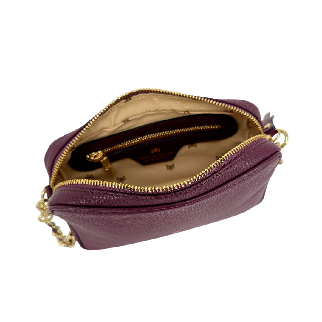 Cuoieria Fiorentina Women's Bag, Camera Bag, Leather, Bordeaux