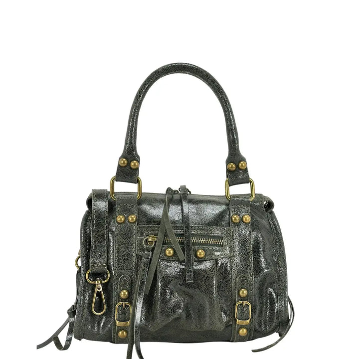 Bassini, City Bag, Donna, Mini, Pelle, Verde