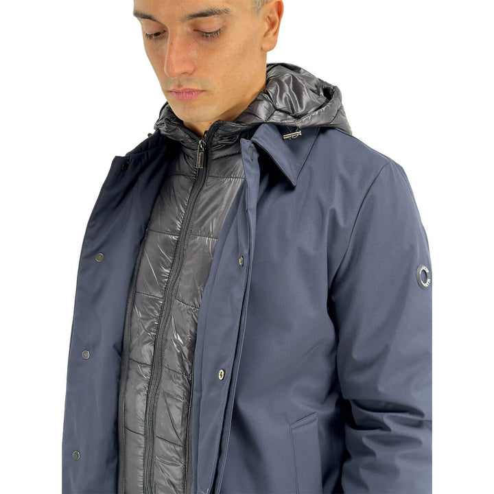 Markup, Cappotto, Uomo, Poliestere, Blu