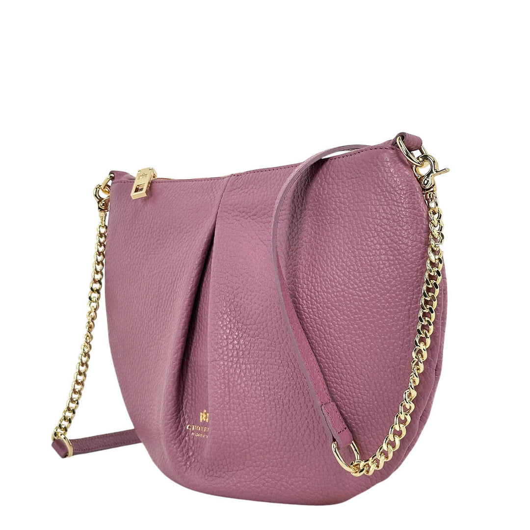 Cuoieria Fiorentina Emma Borsa Donna, Pouch Tracolla, Pelle, Rosa