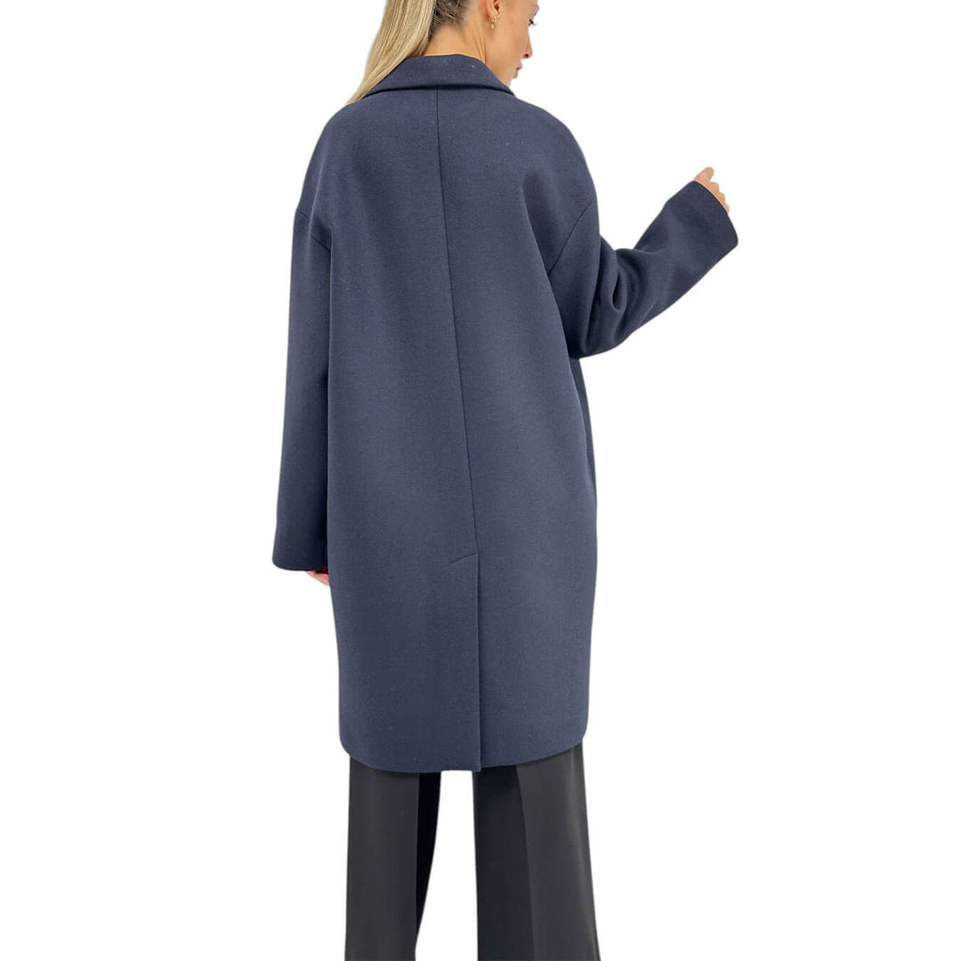 Ottod'Ame, Cappotto, Donna, Simona, Misto Lana, Blu