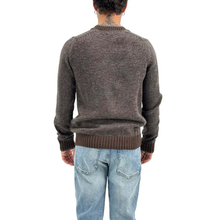 Markup, Maglia, Uomo, Girocollo, Marrone