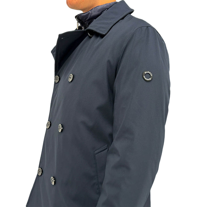 MarKup Men's Jacket, Softshell, Harness, Waterproof, Blue