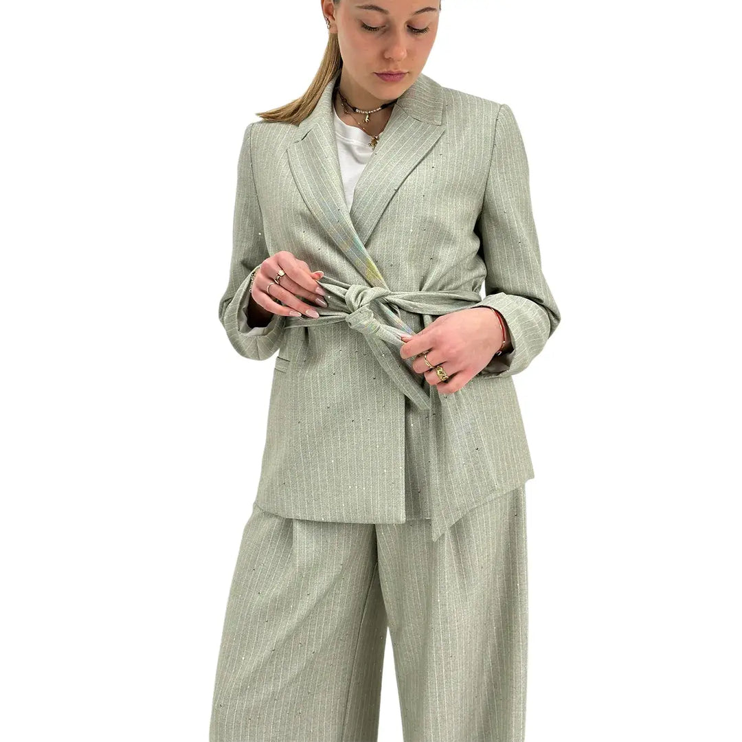 Kontatto, Giacca, Donna, Tessuto Misto, Kaki