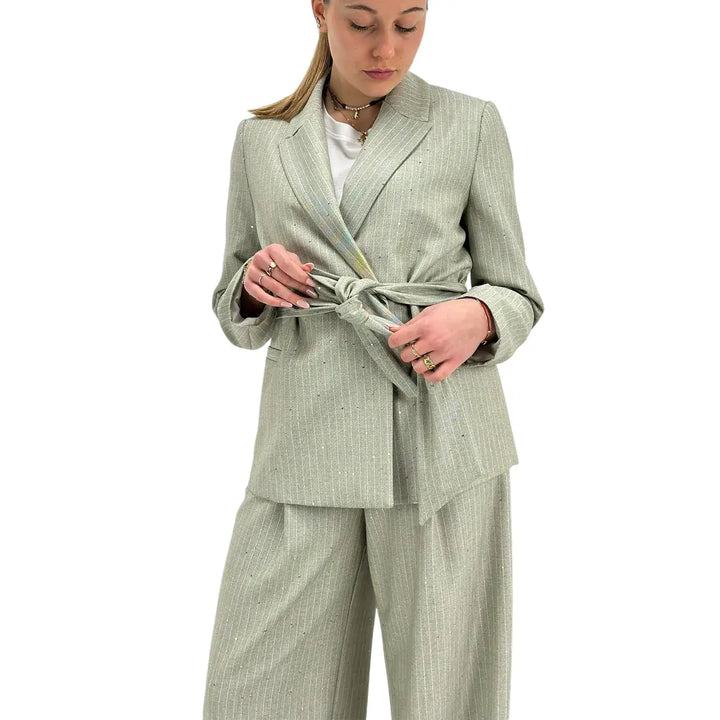 Kontatto, Giacca, Donna, Tessuto Misto, Kaki