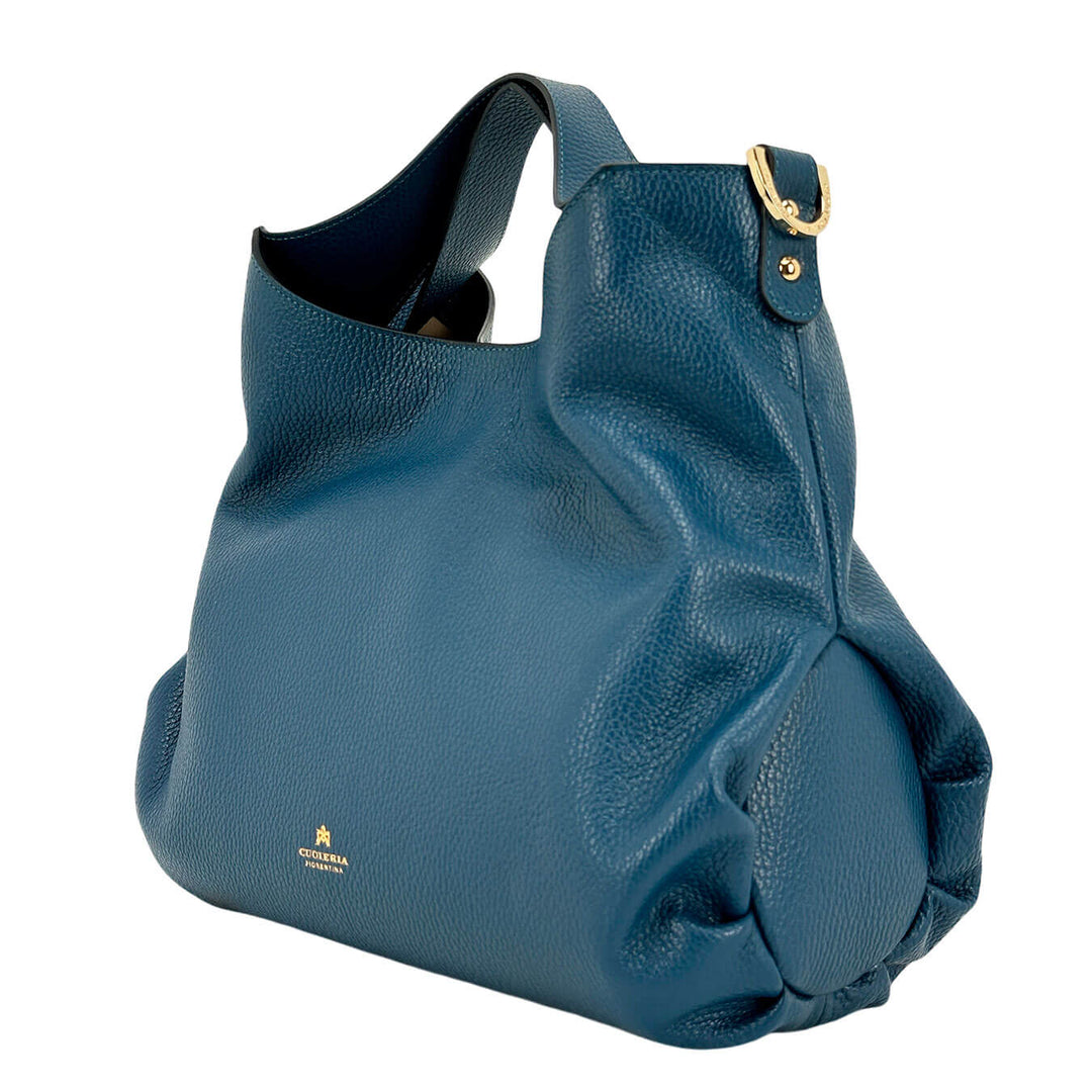 Cuoieria Fiorentina Gaia Borsa Donna, Handbag Media, Pelle, Blu