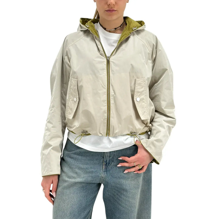 Oof Wear, Giacca, Donna, Double Face, Brunish Gold e Bone White