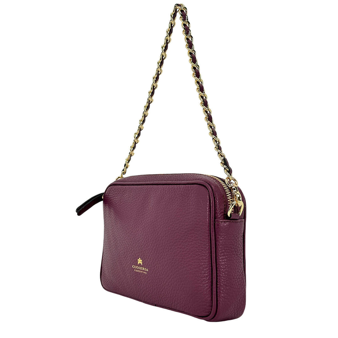 Cuoieria Fiorentina Women's Bag, Camera Bag, Leather, Bordeaux