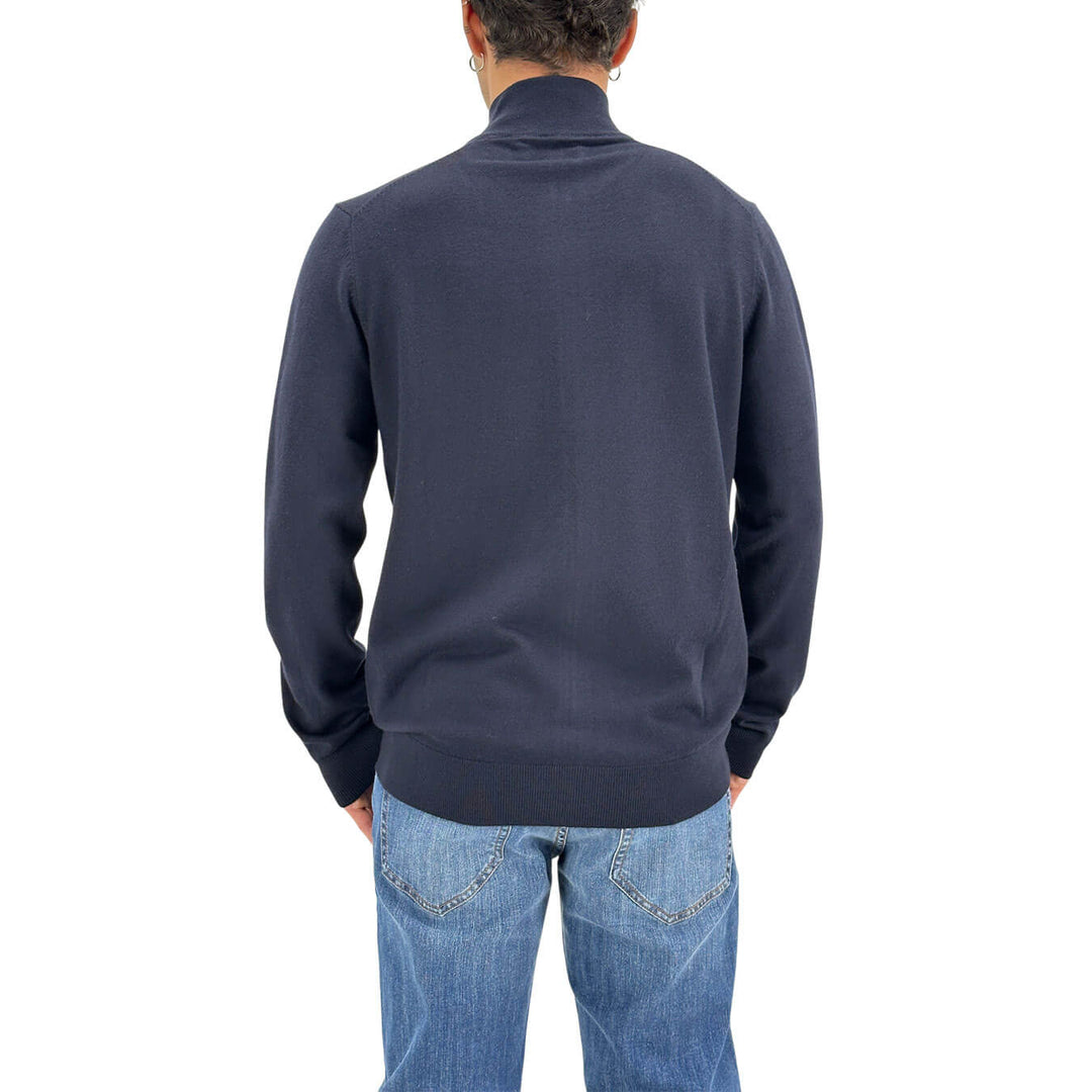 Markup, Maglia Zip, Uomo, Viscosa, Blu
