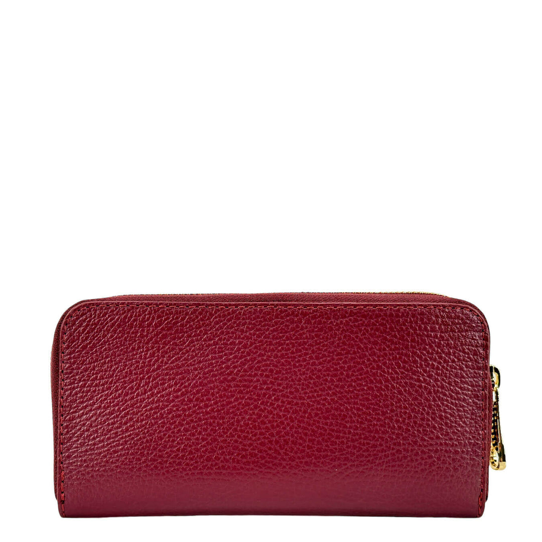 Avenue67 Sunny Women's Wallet, Large, Zip Around, Leather, Red