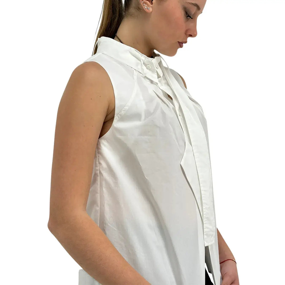 Meimeij, Camicia, Donna, Cotone, Bianco