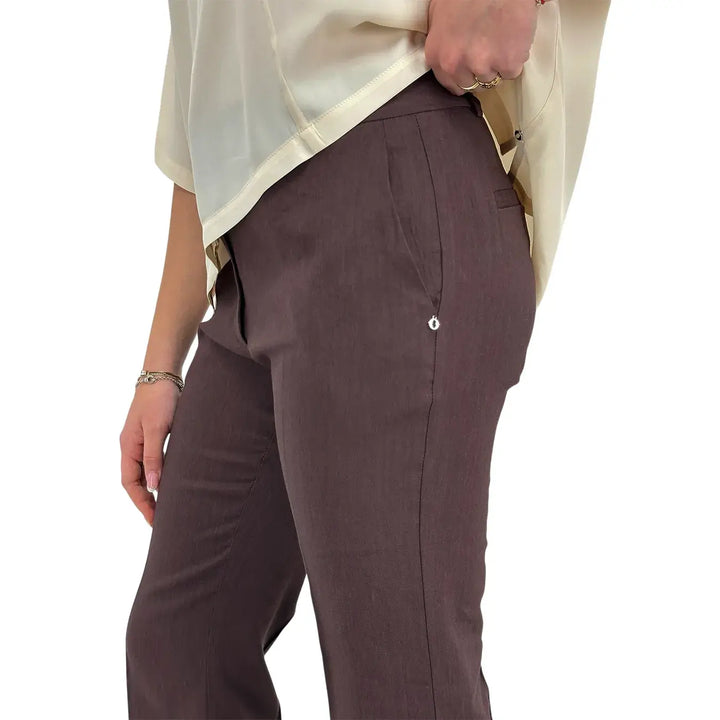 Ottod'Ame, Pantaloni, Donna, Tessuto Misto, Marrone
