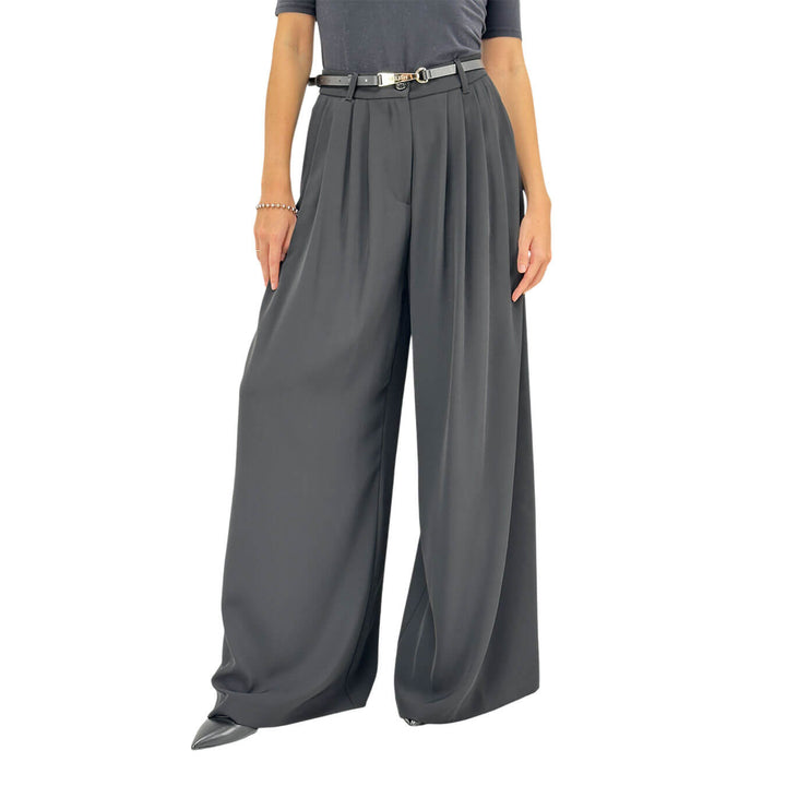 Relish, Pantaloni, Donna, Iridem, Fibbia, Pences, Poliestere, Nero