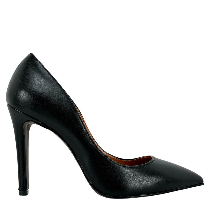 Divine Follie Women's Shoes, Liz Pumps, High Heel, Leather, Black