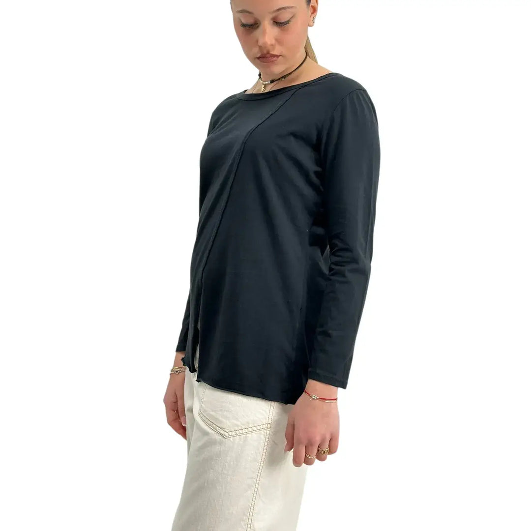 Bassini, T-shirt, Donna, Cotone, Nero