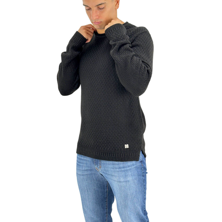 BL.11, Maglia, Uomo, Acrilico, Nero