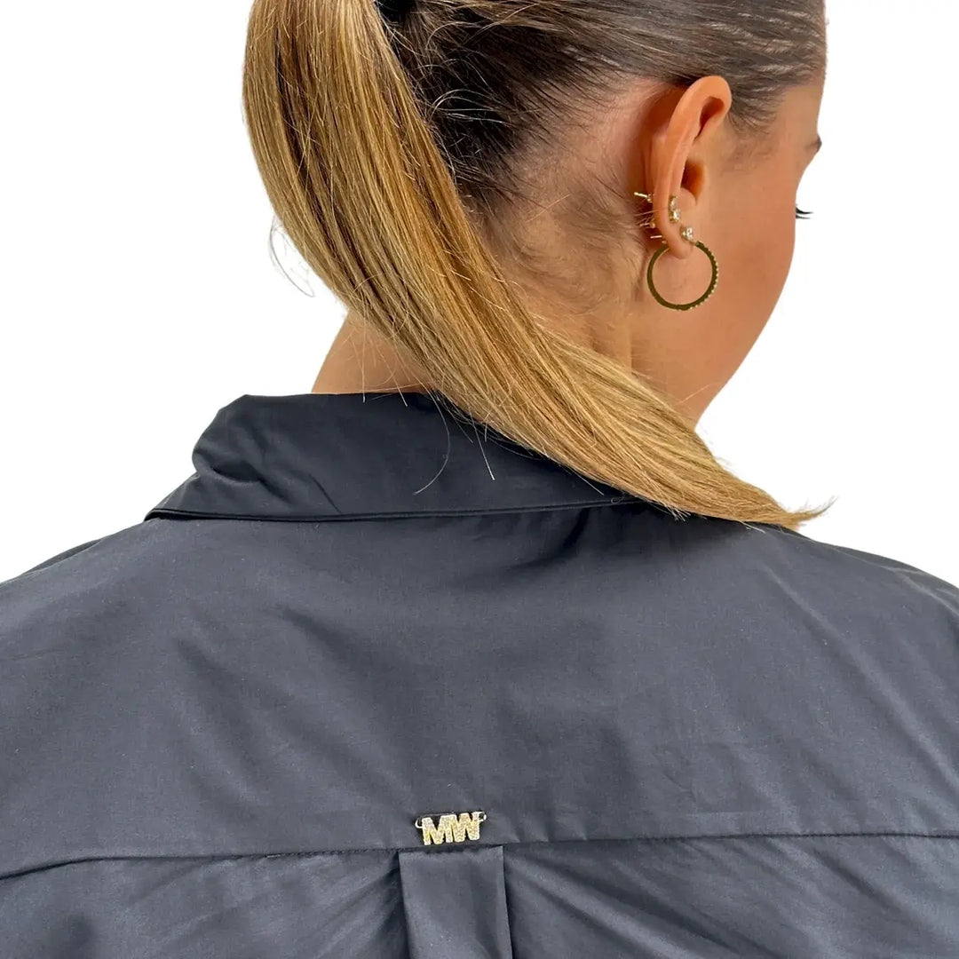 Markup, Camicia, Donna, Cotone, Nero