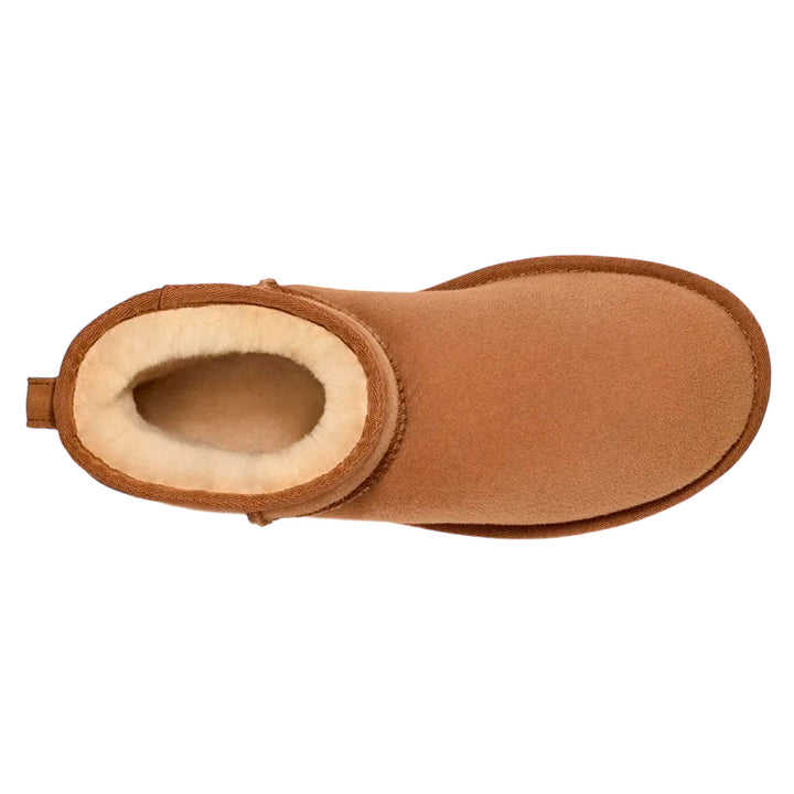 Ugg Stivali Donna, Classic Mini II, Camoscio e Montone, Chestnut