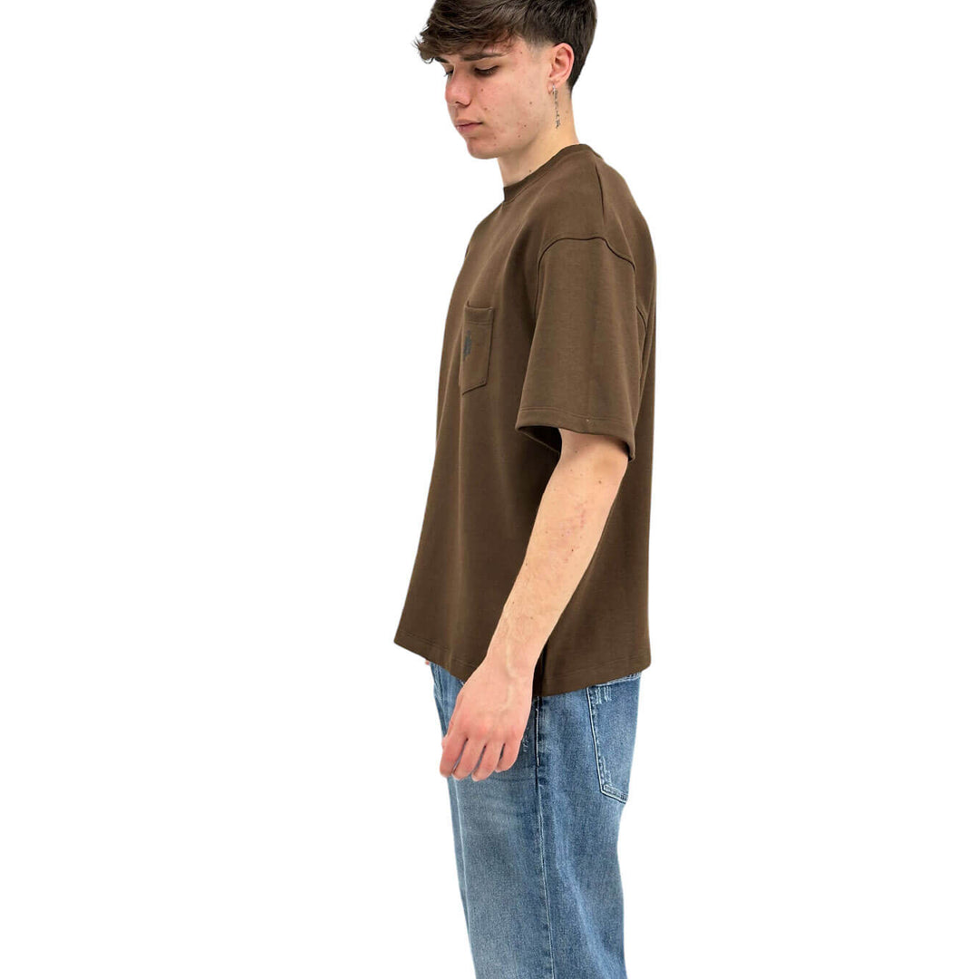 Imperial Maglia Uomo, T-Shirt, Girocollo, Cotone, Marrone