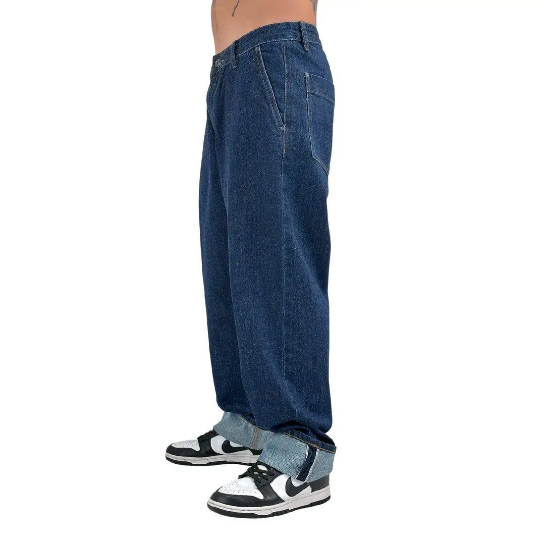 Rytual, Jeans, Over, Uomo, Cotone, Blu