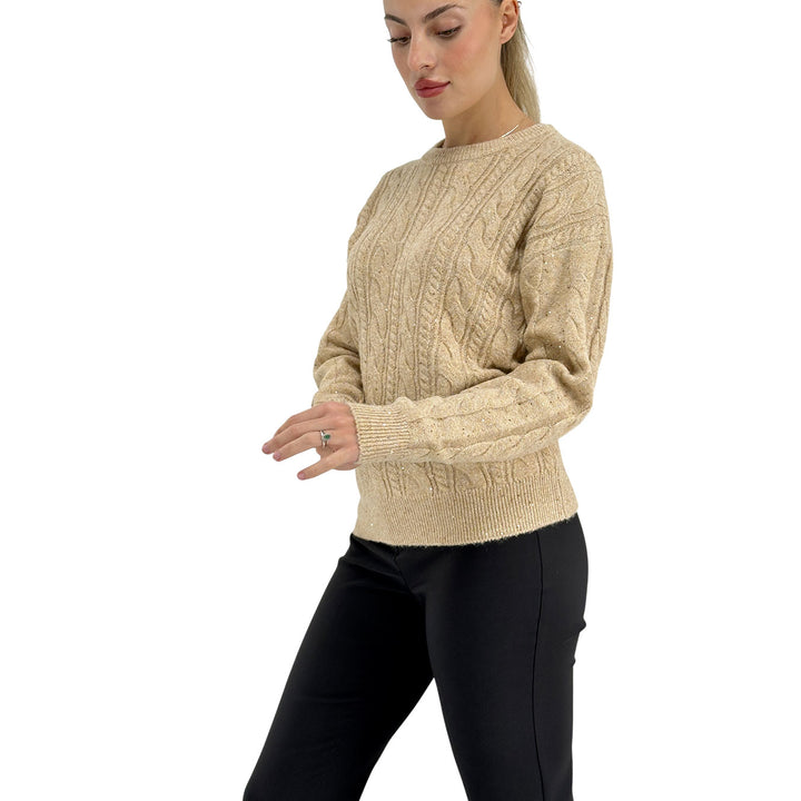 Markup, Maglia, Donna, Tessuto Misto, Beige