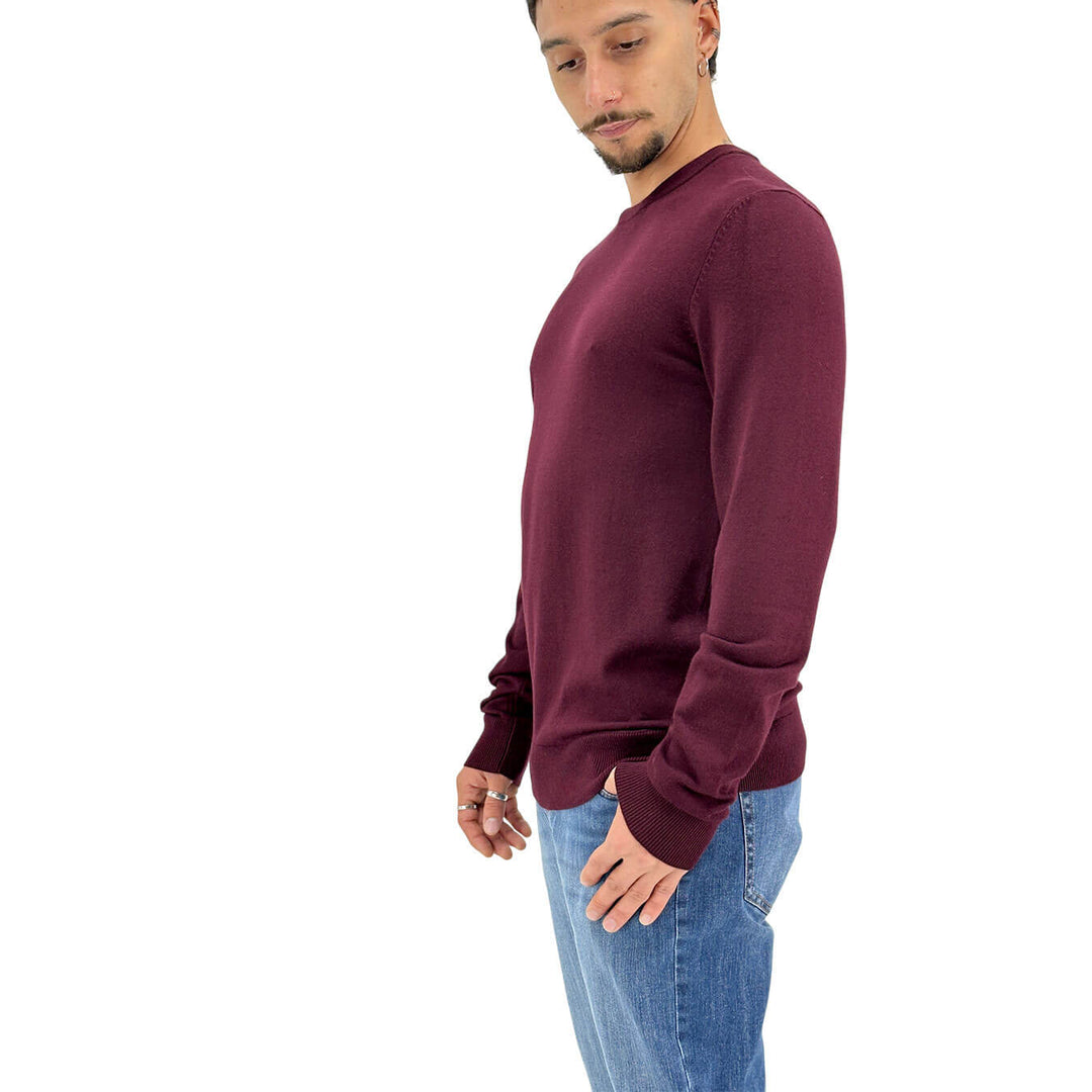 Markup, Maglia, Uomo, Viscosa, Bordeaux