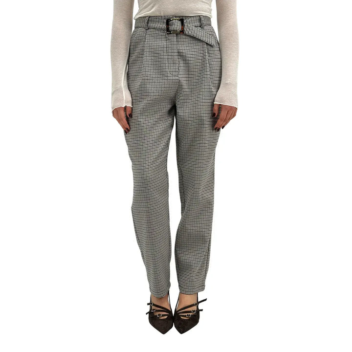 Koralline, Pantaloni, Donna, Pied de Poule, Tessuto Misto, Donna