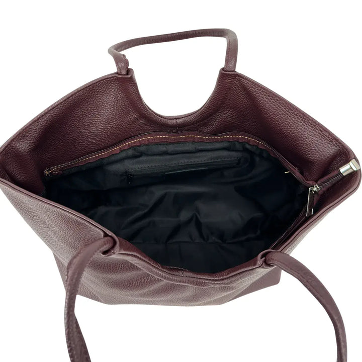 Bassini, Borsa, Donna, Emma, Pelle, Bordeaux