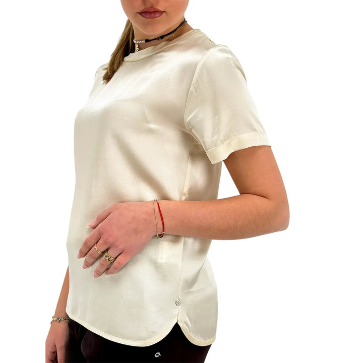 Ottod'Ame, Blusa, Donna, Morbida, Latte