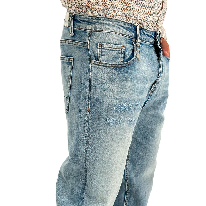 Rytual Pantaloni Uomo, Jeans, Denim, Chino, Cotone, Blu Chiaro - BassiniBoutique.it