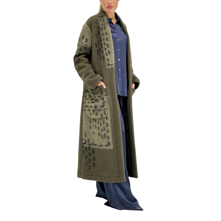 Ottod'Ame, Cappotto, Donna, Lana, Verde