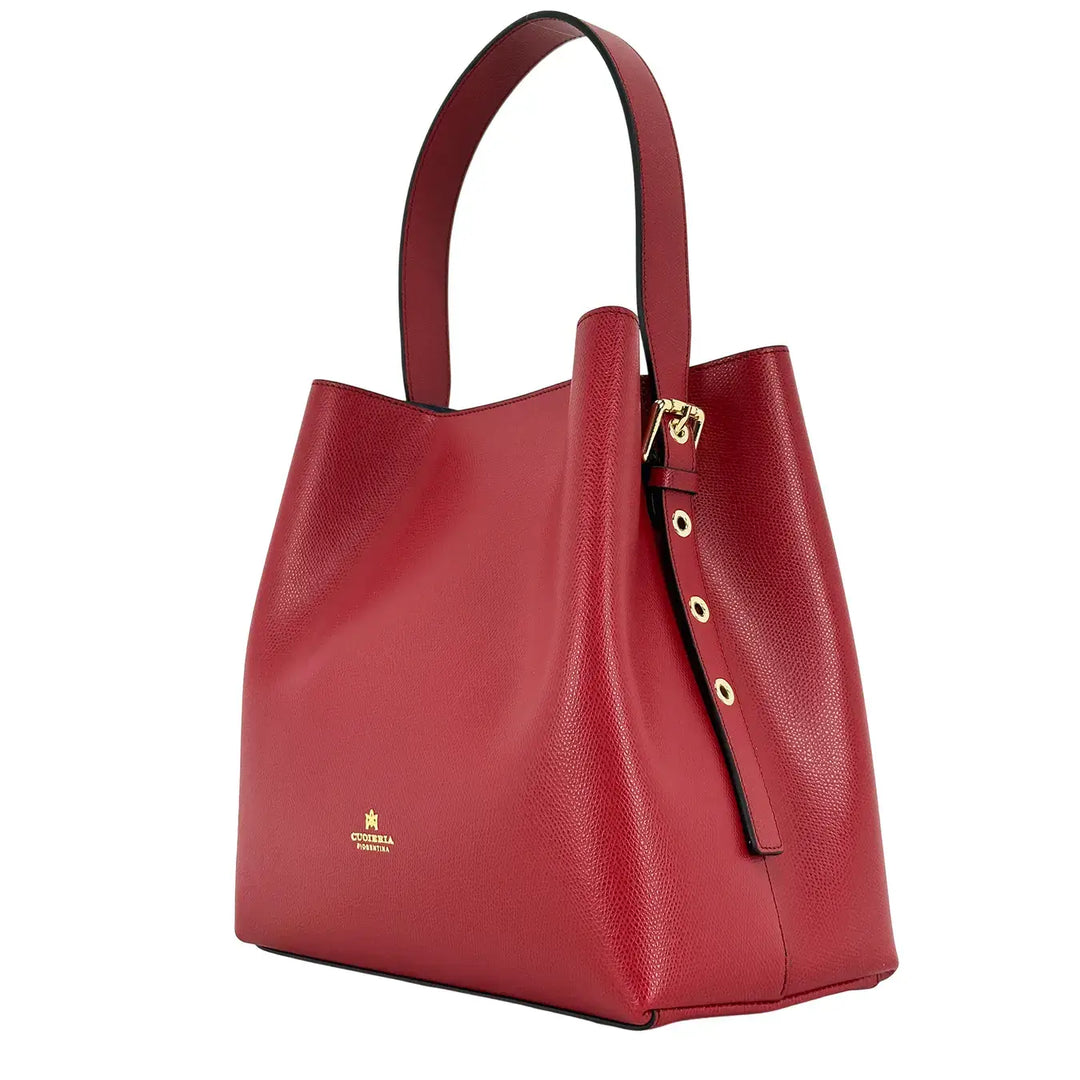 Cuoieria Fiorentina, Secchiello, Donna, Alice, Pelle, Rosso
