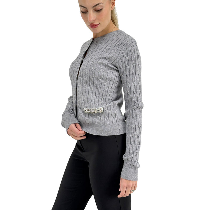 Markup, Cardigan, Donna, Tessuto Misto, Grigio