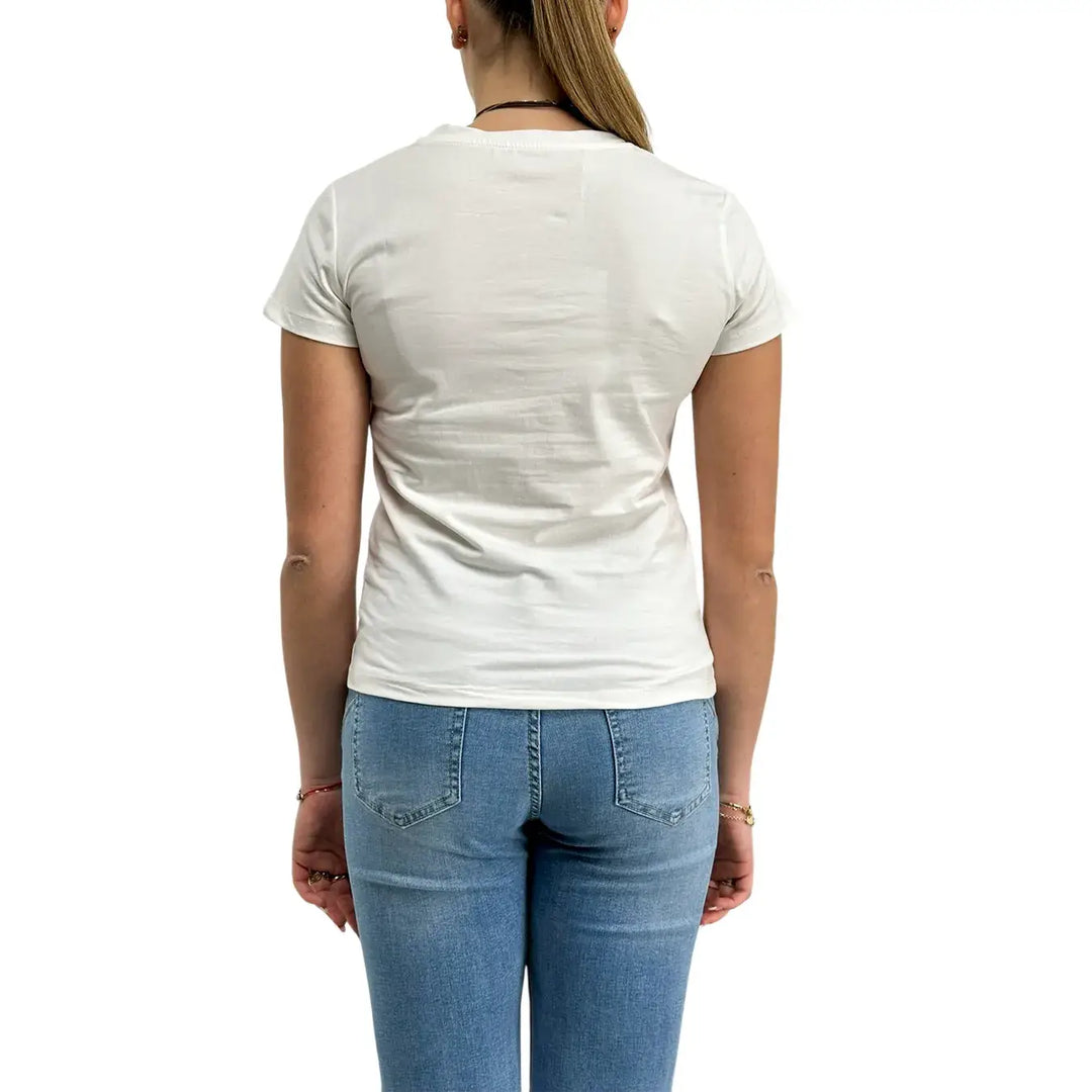 Bassini, T-Shirt, Donna, Cotone, Bianco