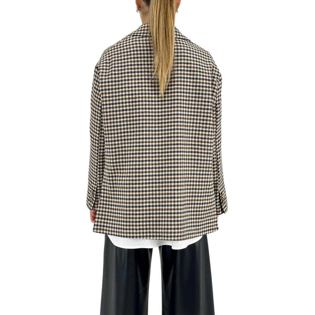 Tensione In, Giacca, Pied de Poule, Beige