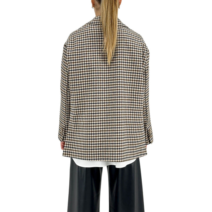 Tensione In, Giacca, Pied de Poule, Beige