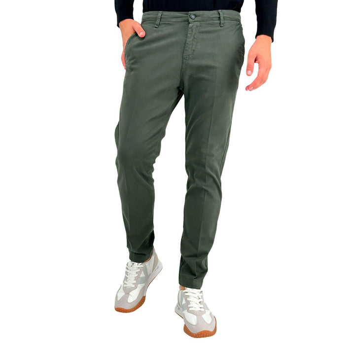 Moro Chino Pants, Men, Regular Fit, Cotton, Green