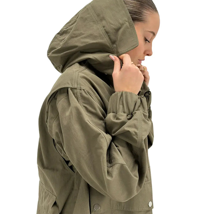 Oof Wear, Parka, Donna, Cotton Tech, Verde